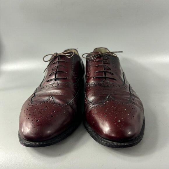 Authentic Salvatore Ferragamo Wingtip Oxford Dress Shoes, Men\'s 13 D main image 10